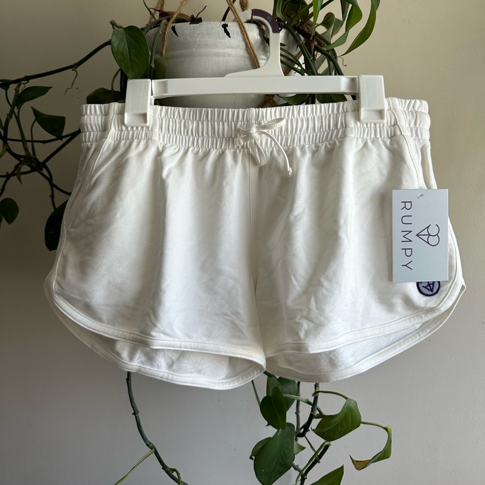 NWT White Bamboo Short Shorts